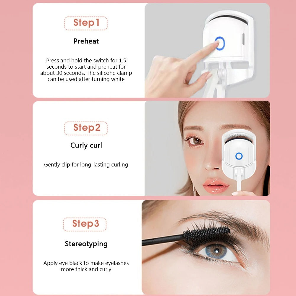 Portable Heated Eyelash Curler