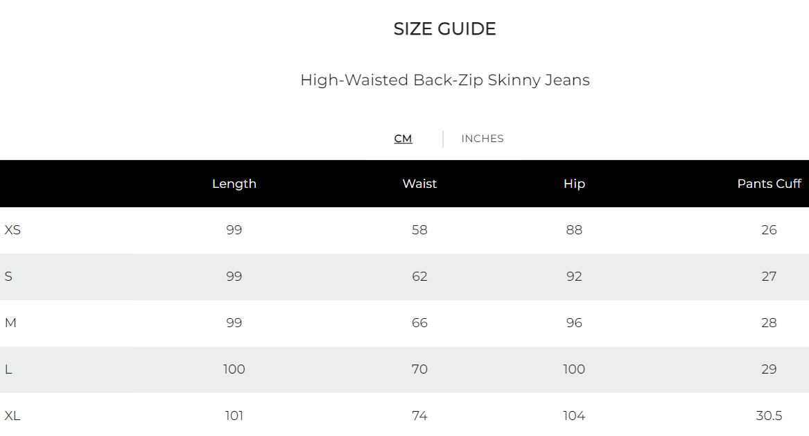 High-Waisted Back-Zip Skinny Jeans